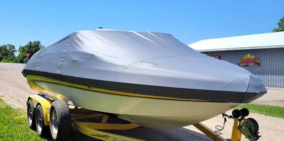 Get a boat cover for your boat at Tarps R Uss in Hawley, Minnesota.