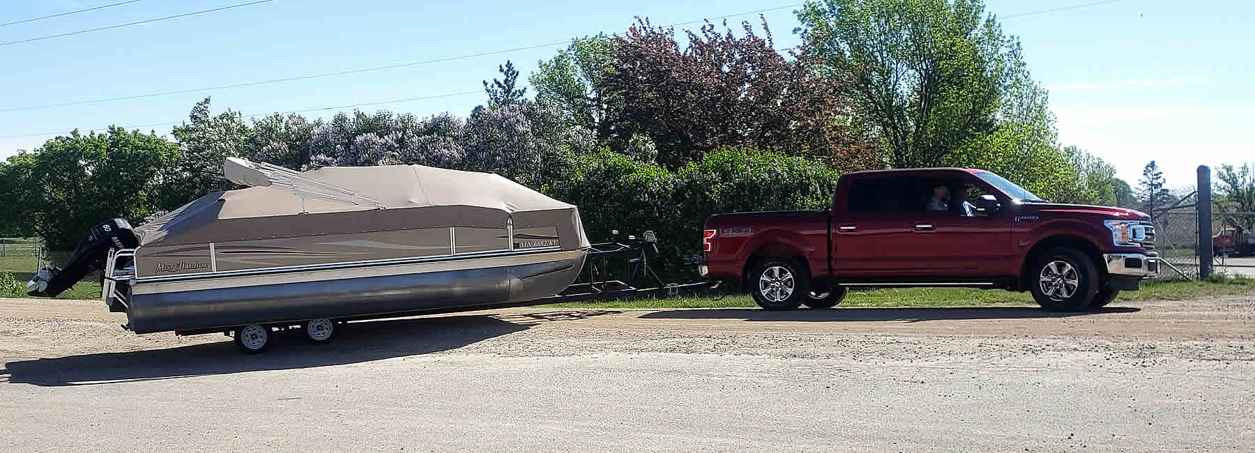 Have a new pontoon cover made by Tarps R Uss of Hawley, Minnesota.